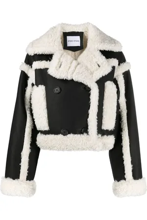 Stand Studio Jacke mit Shearling-Besatz