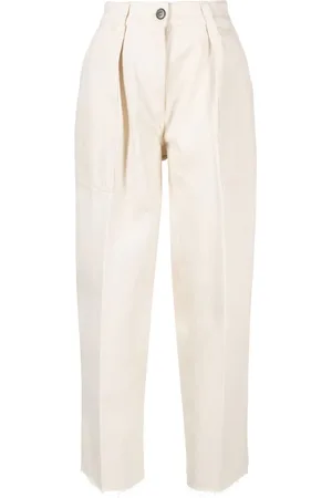 Philippe model High-Waist-Hose mit geradem Bein