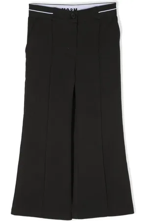 Msgm Gerade Hose mit Logo-Print