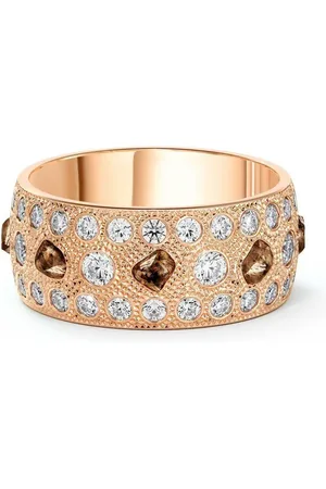 De Beers 18kt großer Talisman Rotgoldring mit Diamanten