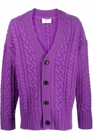 Ami Cardigan mit Zopfmuster