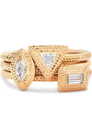 De Beers 18kt Talisman Rotgoldring mit Diamanten