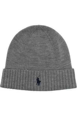 Ralph Lauren Gerippte Beanie mit Logo-Stickerei