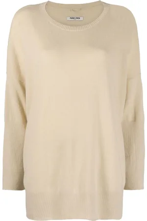 MAX & MOI Kaschmirpullover mit Rundhalsausschnitt