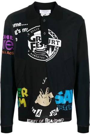 Marine Serre Poloshirt mit grafischem Print