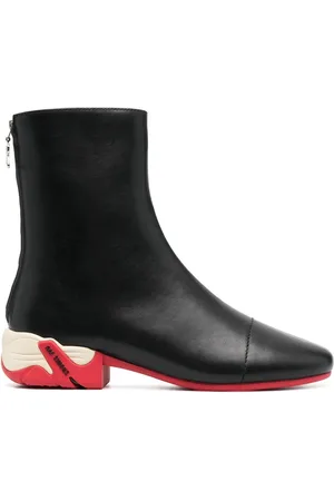 RAF SIMONS Stiefel mit Kontrastabsatz 45mm
