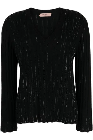 Twin-Set Pullover mit V-Ausschnitt