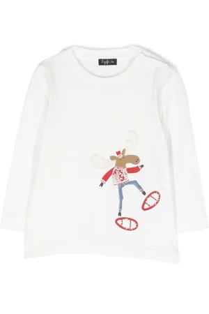 Il gufo T-Shirt mit Rentier-Print