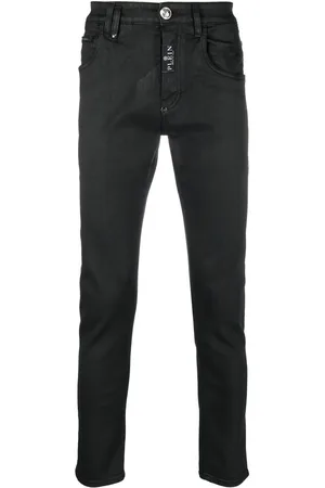 Philipp Plein Skinny-Jeans mit Totenkopf-Patch