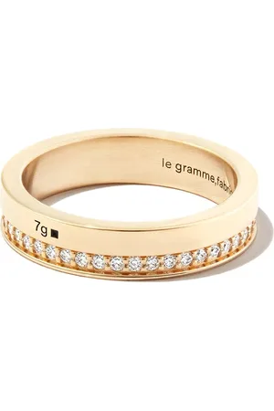 Le Gramme 18kt Gelbgoldring mit Diamanten 7g
