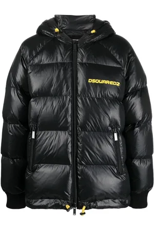 Dsquared2 Gefütterte Jacke mit Logo-Print