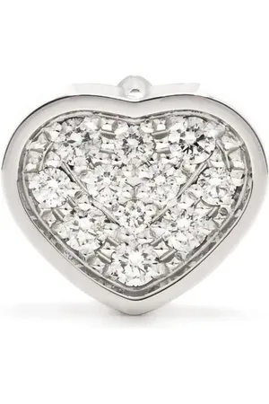 Chopard 18kt My Happy Heart Weißgoldohrstecker mit Diamanten