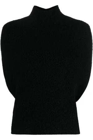 Jil Sander Kurzärmeliger Pullover mit Stehkragen