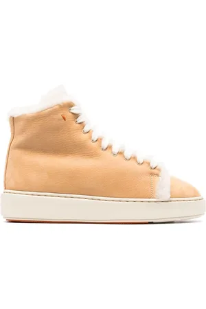 santoni High-Top-Sneakers mit Shearling