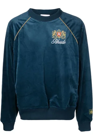 Rhude Sweatshirt mit aufgesticktem Wappen