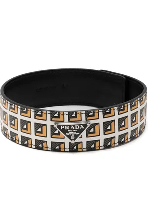 Prada Choker mit Logo-Schild