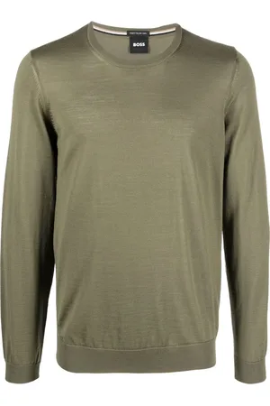HUGO BOSS Pullover mit rundem Ausschnitt