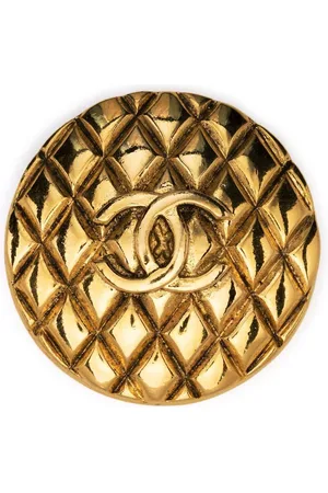 CHANEL 1980 Brosche mit CC