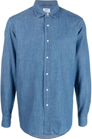 Aspesi Langärmeliges Jeanshemd