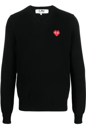 Comme des Garçons Pullover mit V-Ausschnitt