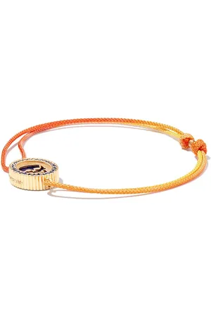 LUIS MORAIS Armband mit 14kt Good Times Gelbgoldanhänger
