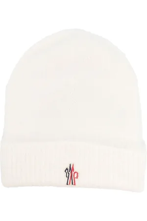 Moncler Gestrickte Mütze mit Logo-Patch