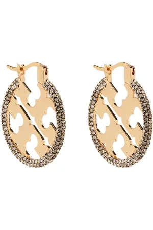 Tory Burch Runde Ohrringe mit Logo