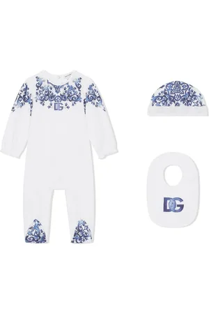 Dolce & Gabbana Strampler-Set mit Majolica-Print
