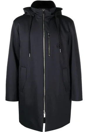 Giorgio Armani Kapuzenmantel mit Kordelzug