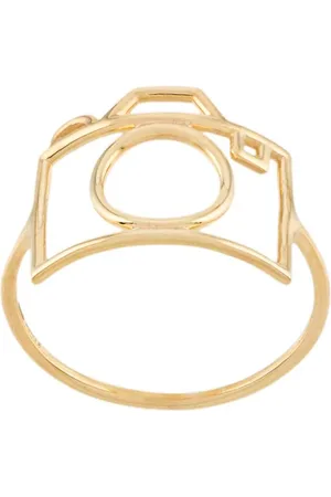 Aliita 9kt Gelbgoldring mit Kamera