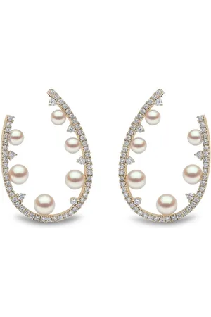 Yoko London 18kt Gelbgoldohrringe mit Diamanten
