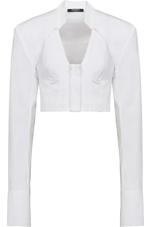 Balmain Cropped-Bluse