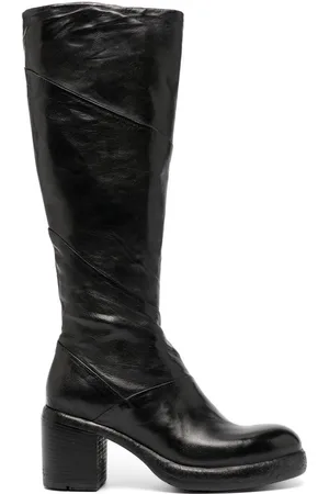 Madison.Maison Kniehohe Stiefel mit Blockabsatz 80mm