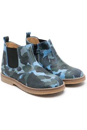 GALLUCCI Chelsea-Boots mit Camouflage-Print