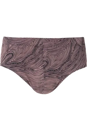 AMIR SLAMA Badehose mit "Marajoara"-Print