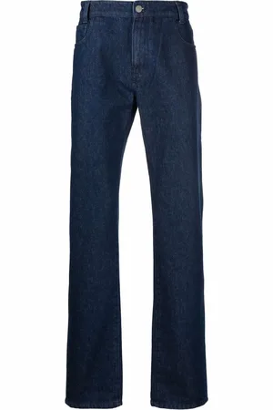 RAF SIMONS Bootcut-Jeans mit Logo-Patch