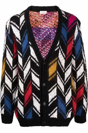Saint Laurent Cardigan mit Intarsienmuster
