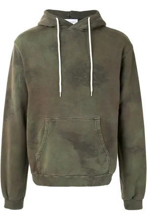 JOHN ELLIOTT Kapuzenpullover mit Batik-Print