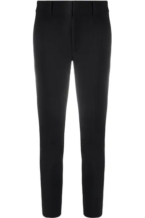 Vince Schmale Cropped-Hose mit hohem Bund