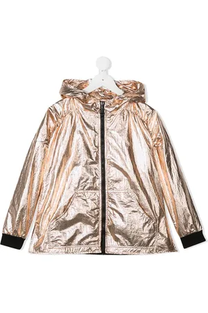 Le pandorine Kapuzenjacke in Metallic-Optik
