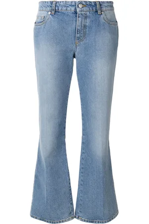 Alexander McQueen Cropped-Jeans mit ausgestelltem Bein