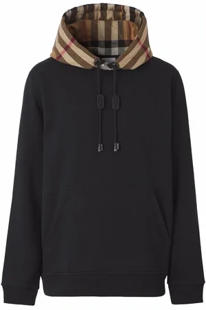 Burberry Hoodie mit kariertem Detail
