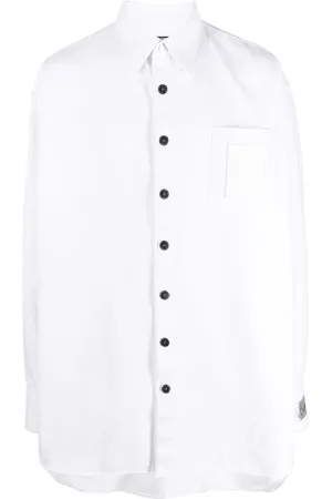 RAF SIMONS Langärmeliges Jeanshemd