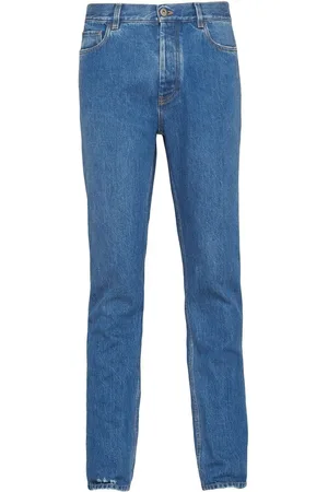 Prada Halbhohe Slim-Fit-Jeans