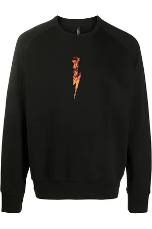 Neil Barrett Sweatshirt mit Flammen-Print