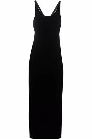 Saint Laurent Seidenkleid mit Cut-Outs