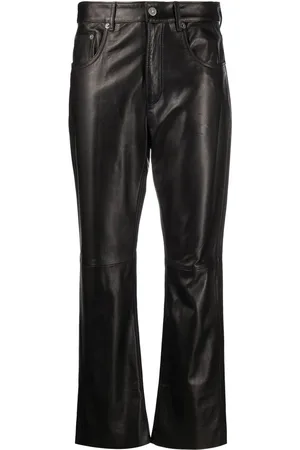 Golden Goose Lederhose mit geradem Bein