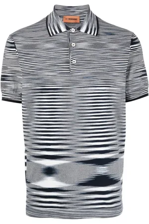 Missoni Poloshirt aus meliertem Strick