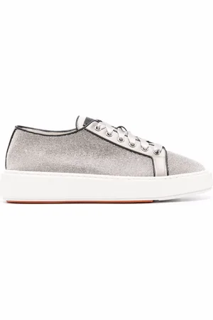 santoni Sneakers mit Pailletten-Logo