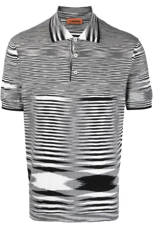 Missoni Poloshirt aus meliertem Strick